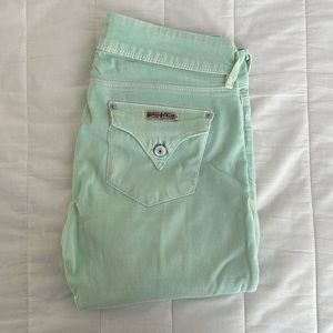 Light turquoise Hudson skinny jeans. Size 28.